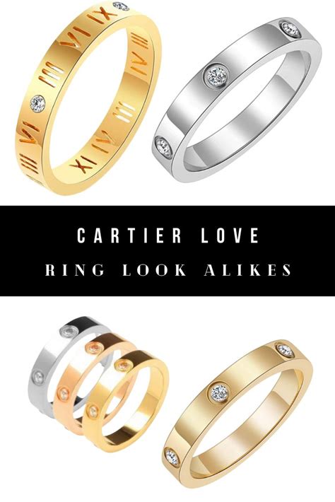 cartier look alike ring|knock off cartier rings.